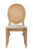 Louis Provencal bankett szék - sötét natúr szín