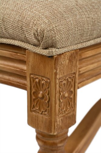 Louis Provencal bankett szék - sötét natúr szín