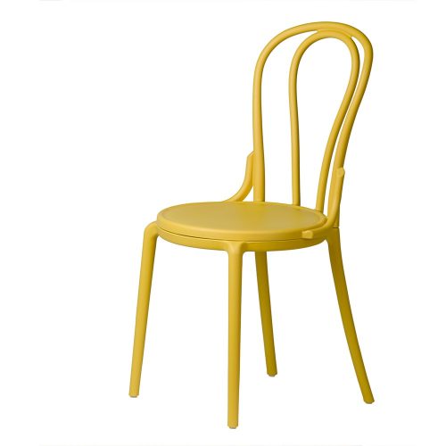 Klasszikus Vintage konyhai szék – sárga