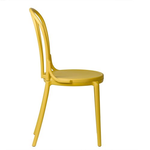 Klasszikus Vintage konyhai szék – sárga