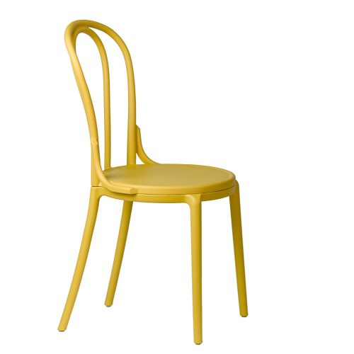 Klasszikus Vintage konyhai szék – sárga