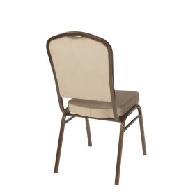   Kárpitozott bankett konferenciaszék 20x20x1.0cm - barna bársony