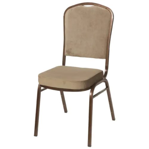 Kárpitozott bankett konferenciaszék 20x20x1.0cm - barna bársony