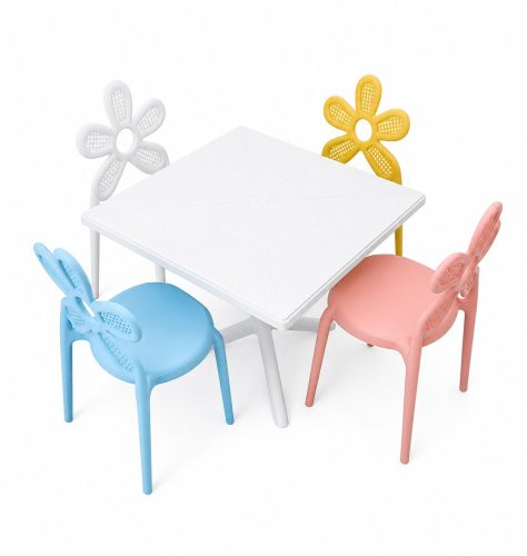 Solo Mini gyermekasztal 60x60 cm – fehér