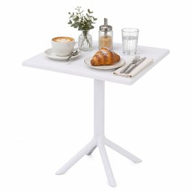 Solo PP kerti asztal, kültéri asztal, 60x60 cm – fehér