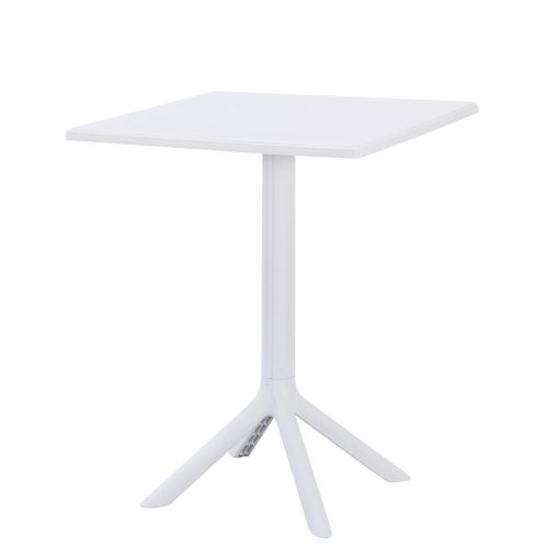 Solo PP kerti asztal, kültéri asztal, 60x60 cm – fehér