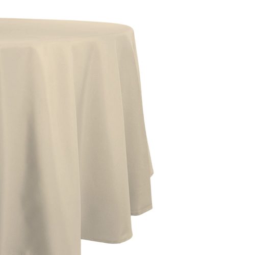 Pezsgőszínű, foltálló terítő kerek asztalhoz, 320 mm átmérőjű
