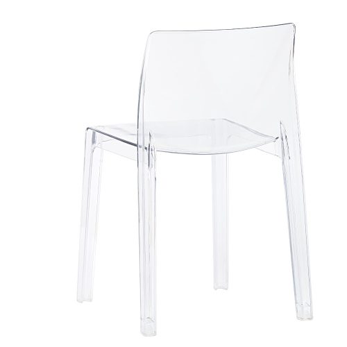 REST átlátszó konferenciaszék irodába – modern, PET műanyag, könnyen tisztítható