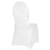 Fehér bankett székhuzat varrással
