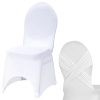 Fehér bankett székhuzat varrással