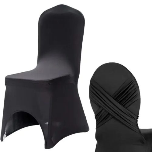 Fekete bankett székhuzat varrással