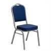 Luxus bankett szék 25x25x1.2 kék sima