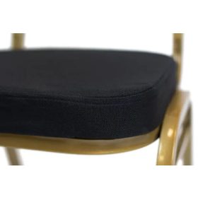 Rome bankett szék 25x25x1,2cm fekete sima