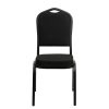 Luxus Sötét bankett szék 25x25x1.2 fekete sima