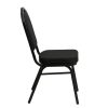 Luxus Sötét bankett szék 25x25x1.2 fekete sima