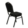 Luxus Sötét bankett szék 25x25x1.2 fekete sima