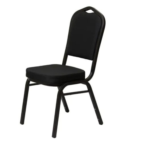 Luxus Sötét bankett szék 25x25x1.2 fekete sima