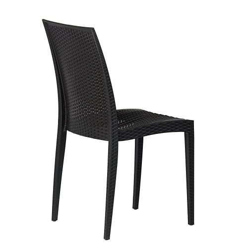 Havana kerti szék – fekete rattanhatású