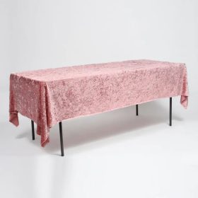   Téglalap alakú rózsaszín bársony terítő 280x160cm Bársony
