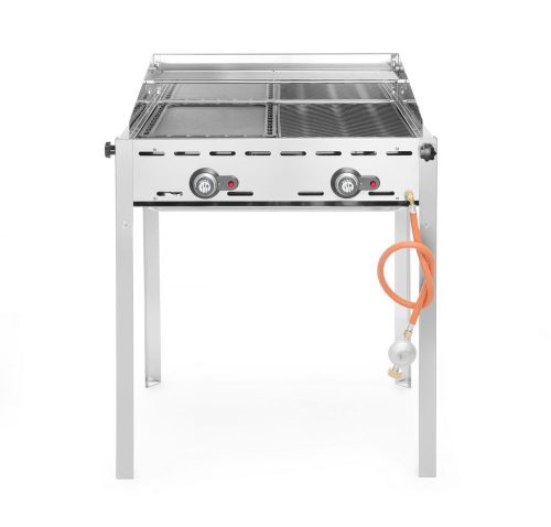 Green Fire 2 égőfejjel, HENDI, Profi Line, Zománcozott öntöttvas GN 1/1 sütőlap és sütőrács, 11,6kW, 740x615x(H)825mm