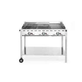   Zöld tűz 3 égőfejjel, HENDI, Profi Line, 17,4kW, 1078x612x(H)825mm