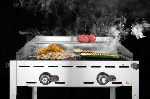 Green Fire 2 égőfejjel, HENDI, Profi Line, 2 Rozsdamentes acél GN 1/1 grillsütő rács, 11,6kW, 740x612x(H)825mm