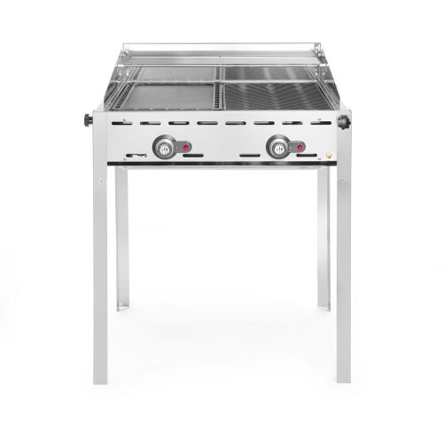 Green Fire 2 égőfejjel, HENDI, Profi Line, 2 Rozsdamentes acél GN 1/1 grillsütő rács, 11,6kW, 740x612x(H)825mm