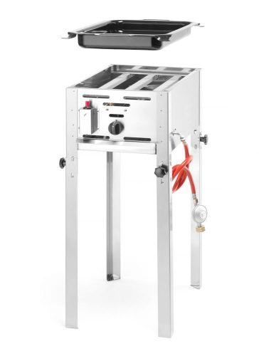 Gázüzemű Grill-Master Mini, HENDI, 5,8kW, 340x540x(H)840mm