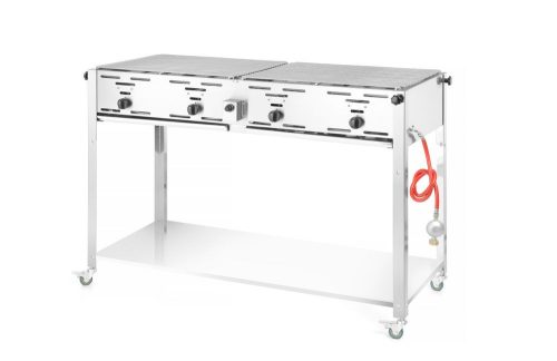 Gázüzemű Grill-Master Quattro, HENDI, 22kW, 1330x600x(H)920mm