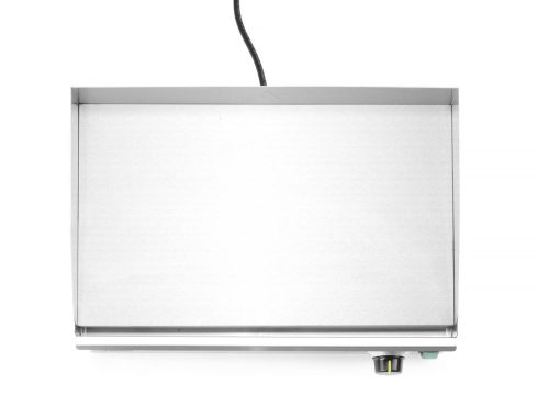 Rostlap sima nagy, HENDI, Kitchen Line, 220-240V/2400W, 527x404x(H)233mm