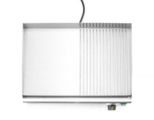 Rostlap sima, bordázott , HENDI, Kitchen Line, 220-240V/2400W, 527x404x(H)233mm