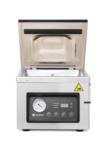 Vákumkamrás csomagológép, HENDI, Profi Line, tömítő szalag 300 mm, 230V/950W, 367x425x(H)364mm
