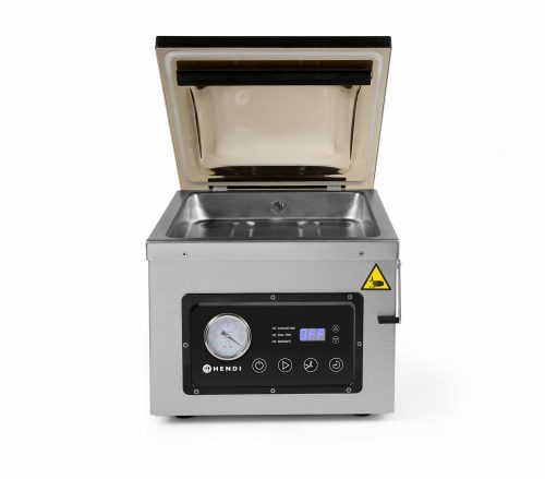 Vákumkamrás csomagológép, HENDI, Profi Line, tömítő szalag 300 mm, 230V/950W, 367x425x(H)364mm
