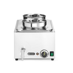   Ranger bain-marie készlet 2×4 literes tartállyal és fedéllel, HENDI, 8L, 220-240V/1000W, 604x332x(H)315mm