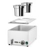 Ranger bain-marie készlet 2×4 literes tartállyal és fedéllel, HENDI, 8L, 220-240V/1000W, 604x332x(H)315mm