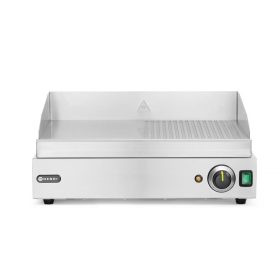   Szeletsütő lap, HENDI, Profi Line, 1/2 sima, 1/2 bordázott, 230V/2400W, 527x404x(H)233mm