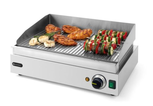 Szeletsütő lap, HENDI, Profi Line, teljesen bordázott, 230V/2400W, 527x404x(H)233mm