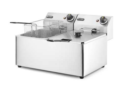 Olajsütő Kitchen Line - 2x 8L, HENDI, Kitchen Termékcsalád, 16L, 230V/7000W, 542x430x(H)351mm