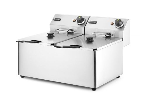 Olajsütő Kitchen Line - 2x 8L, HENDI, Kitchen Termékcsalád, 16L, 230V/7000W, 542x430x(H)351mm