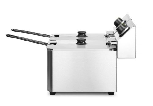 Olajsütő Kitchen Line - 2x 8L, HENDI, Kitchen Termékcsalád, 16L, 230V/7000W, 542x430x(H)351mm