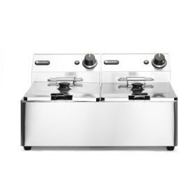   Olajsütő Kitchen Termékcsalád - 2x 6L, HENDI, Kitchen Line, 12L, 230V/6600W, 550x430x(H)305mm