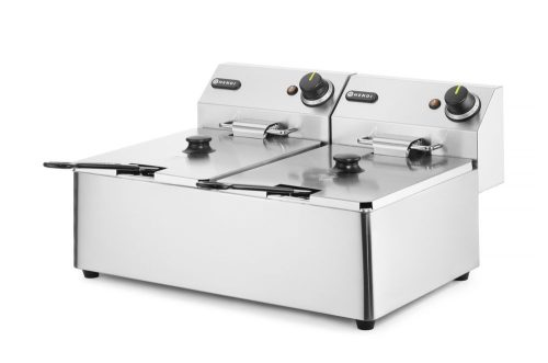 Olajsütő Kitchen Termékcsalád - 2x 6L, HENDI, Kitchen Line, 12L, 230V/6600W, 550x430x(H)305mm