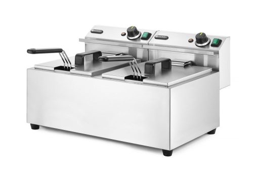 Olajsütő Profi Line - 2 x 8 L, HENDI, Profi Line, 16L, 230V/7000W, 605x460x(H)369mm
