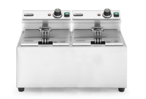 Olajsütő Profi Line - 2 x 8 L, HENDI, Profi Line, 16L, 230V/7000W, 605x460x(H)369mm