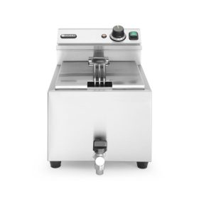   Olajsütő Profi Line olajleeresztő csappal - 8 l, HENDI, Profi Line, 8L, Világos szürke, 230V/3500W, 305x515x(H)354mm