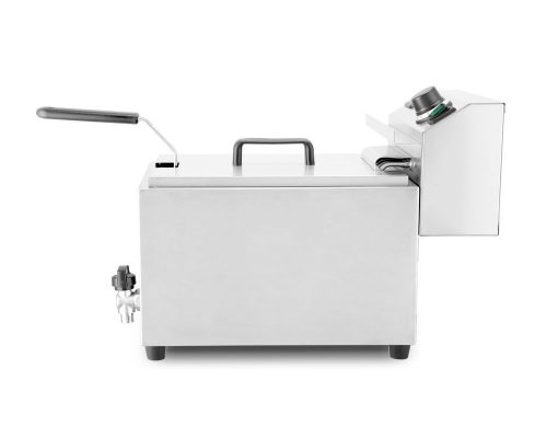 Olajsütő XL leeresztő csappal, HENDI, Profi Line, 10L, 400V/6600W, 300x585x(H)377mm