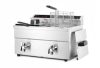 Indukciós olajsütő olajleeresztő csappal - 2 x 8 L, HENDI, Profi Termékcsalád, 16L, 230V/7000W, 577x609x(H)410mm