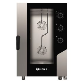   Hőlégbefúvásos gőzsütő VEZÉRLÉS 11x GN1/1, HENDI, 400V/15400W, 730x855x(H)1130mm