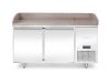 Pizzahűtő asztal gránit munkafelülettel, 2 ajtós, Arktic, 250L, Gránit, 230V/250W, 1510x800x(H)875mm