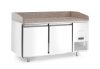 Pizzahűtő asztal gránit munkafelülettel, 2 ajtós, Arktic, 250L, Gránit, 230V/250W, 1510x800x(H)875mm